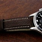 Jurassic-Chocolate-African-Goat-Leather-Watch-Strap-for-iwc-big-pilot-3
