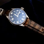 Hand Antiqued Alligator Watch Strap for IWC Big Pilot