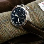 Jurassic Chocolate African Goat leather watch strap for IWC Big Pilot with Integrated fit