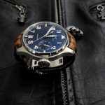 Hand Antiqued Alligator watch strap for IWC Big Pilot with Integrated Fit