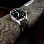 Jurassic Chocolate African Goat leather watch strap for IWC Big Pilot with Integrated fit