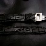 'Million Dollar Black' Alligator Watch Strap for IWC Big Pilot with Integrated Fit