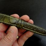 'Monster Green' Ostrich Leg Skin Watch Strap for IWC Big Pilot with Integrated Fit