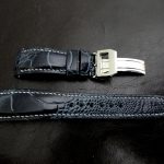 Monaco-Blue-Ostrich-Leg-skin-watch-strap-for-IWC-Big-Pilot-with-Integrated-Fit-6