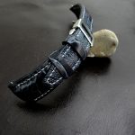 Monaco-Blue-Ostrich-Leg-skin-watch-strap-for-IWC-Big-Pilot-with-Integrated-Fit-3
