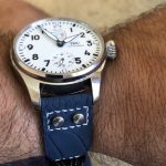 Deep-Atlantic-Blue-Ostrich-Leg-skin-watch-strap-with-rivets-for-IWC-Big-Pilot-2