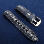 Blue-Row-Stone-Stingray-watch-strap-for-iwc-big-pilot-5