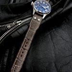 Tourbe-Brune-Alligator-watch-strap-for-IWC-Big-Pilot-with-Rivets-at-the-lugs-6