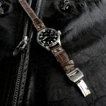 Tourbe-Brune-Alligator-watch-strap-for-IWC-Big-Pilot-with-Rivets-at-the-lugs-5