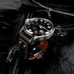 Tourbe-Brune-Alligator-watch-strap-for-IWC-Big-Pilot-with-Rivets-at-the-lugs-2