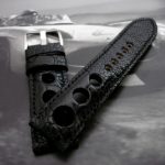 Custom-Satin-Black-Rally-watch-strap-for-Blancpain-Fifty-Fathoms