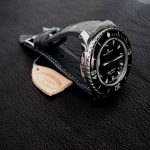 Custom-Etain-Grist-Pewter-Grey-Alligator-Watch-Strap-for-Blancpain-Fifty-Fathoms-with-integrated-fit