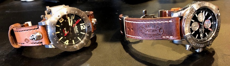 U-Boat U-42 and Breitling Super Avenger on Swiss Ammo straps