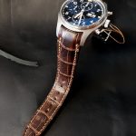 Alligator strap with Integrated fit for IWC Pilot Chronograph