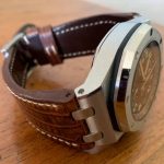 Audemars Piguet Safari on custom Vintage Dakar Teju Lizard watch strap1