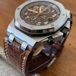 Audemars Piguet Safari on custom Vintage Dakar Teju Lizard watch strap