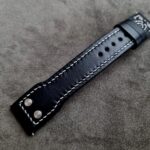 Waxy Black Calfskin Pilot strap