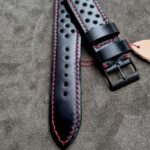 Waxy Black Calfskin Rally strap