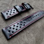 Waxy Black Calfskin Rally strap