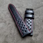Waxy Black Calfskin Rally strap