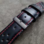 Waxy Black Calfskin Rally strap