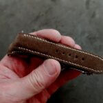 Mushroom Suede leather strap for Speedmaster