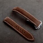 Mushroom Suede leather strap for Speedmaster