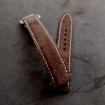 Mushroom Suede leather strap for Speedmaster