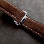Mushroom Suede leather strap for Speedmaster