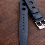 Manaco Blue Cross-hatch Grain Rally Strap