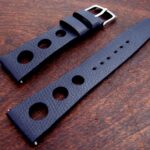 Manaco Blue Cross-hatch Grain Rally Strap
