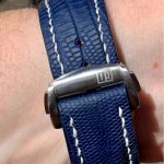Baltic Blue SuperMatte Teju Lizard Strap for Grand Seiko Snowflake