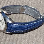 Baltic Blue SuperMatte Teju Lizard Strap for Grand Seiko Snowflake