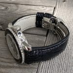 Black Ostrich Leg Strap for Blancpain Fifty Fathoms