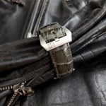 Grigio-Verde Alligator strap on PAM243