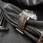 Grigio-Verde Alligator strap on PAM243