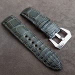 Grigio-Verde Alligator strap for Panerai