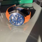 Lambo Orange Alcantara strap for Omega Planet Ocean