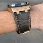 Grigio-Verde Alligator Custom Watch Strap for 44mm Audemars Piguet Royal Oak