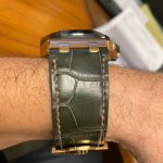 Grigio-Verde Alligator Custom Watch Strap for 44mm Audemars Piguet Royal Oak