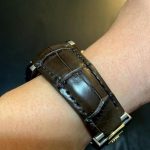 Custom Straps made from Chocolate Noir Alligator