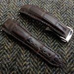 Custom Straps made from Chocolate Noir Alligator