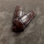 Custom Straps made from Chocolate Noir Alligator