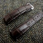 Custom Straps made from Chocolate Noir Alligator