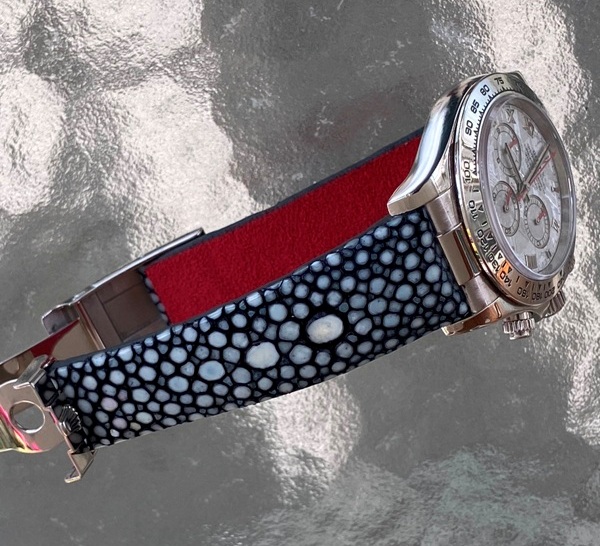Stingray strap for Meteorite Rolex Daytona