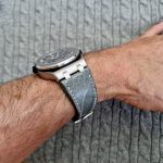 Audemars Piguet Diver on custom Commando Grey Ostrich Leg watch strap