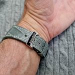 Audemars Piguet Diver on custom Commando Grey Ostrich Leg watch strap