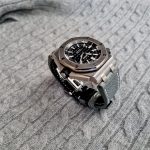 Audemars Piguet Diver on custom Commando Grey Ostrich Leg watch strap