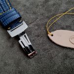 Custom Steel Blue Teju Lizard watch strap for Audemars Piguet Royal Oak Offshore