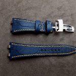 Navy SuperMatte Ostrich Leg strap for Audemars Piguet Royal Oak Offshore